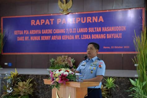 Danlanud Sultan Hasanuddin Olahraga Bersama Dengan Seluruh Prajuritnya